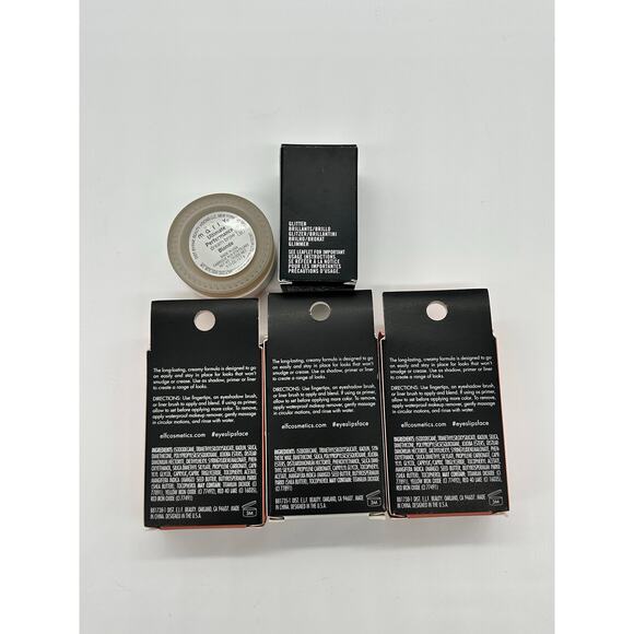 E.l.f No Budge Cream Eyeshadow Mally Dream Brow MAC Glitter Brillants NIB - Picture 2 of 7